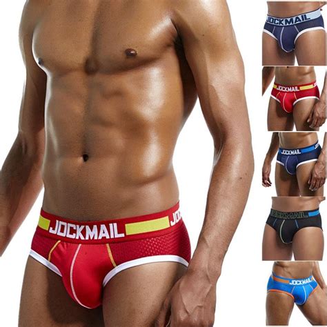 2020 Jockmail Mens Underwear Sexy Mesh Breathable Boxer