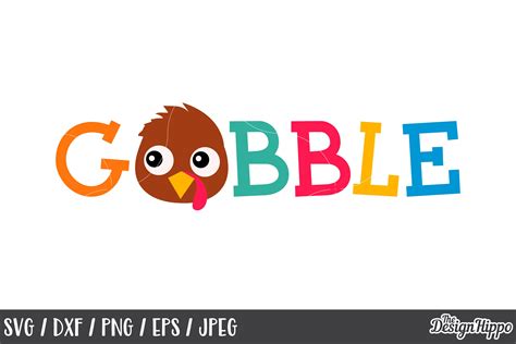 Silhouette Fall Gobble Gobble Svg Thanksgiving For Cricut Turkey Face
