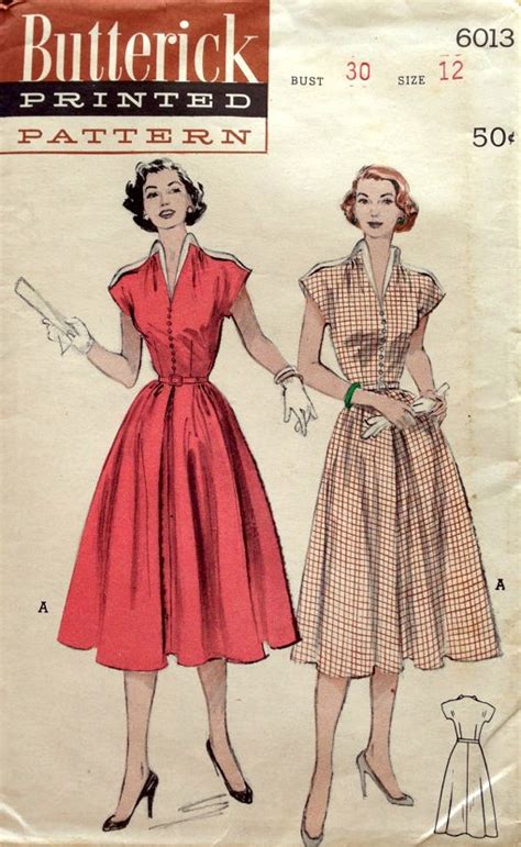 butterick 6013 a vintage sewing patterns fandom