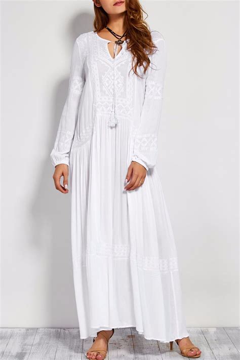 Long Frocks Plus Size Maxi Dress Long White Dress Kaftan Maxi Dress