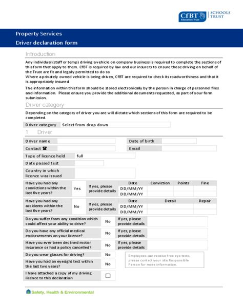 Fillable Financial Declaration Form Printable Forms Free Online
