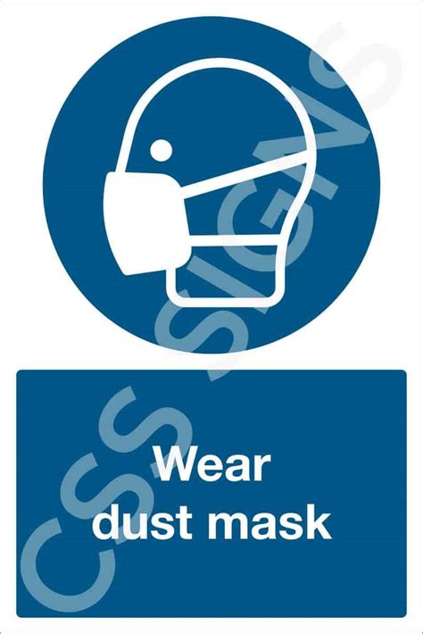 Wear Dust Mask Sign Sign Shop Ireland Css Signs