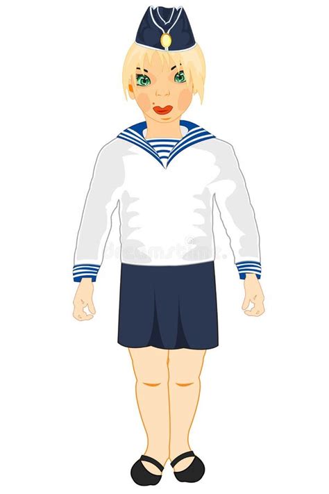 Pin Up Sailor Girl With Cold Beer Stock Vector Illustration Of Female