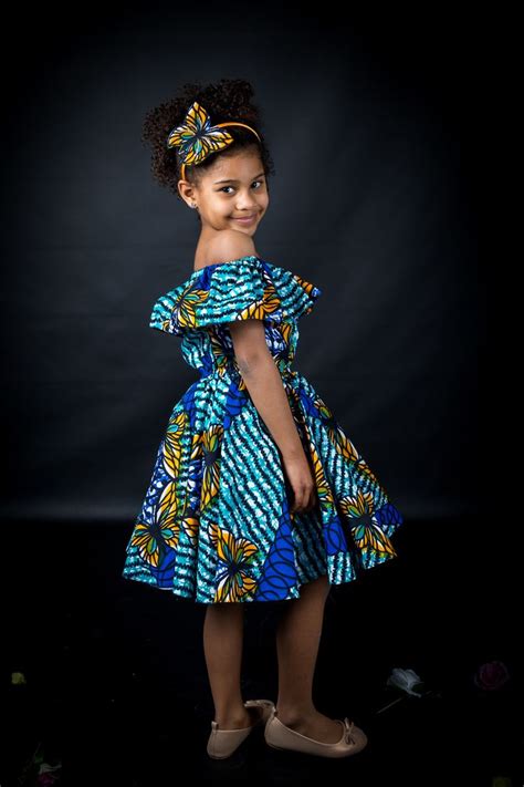 Jolie Robe En Wax Bleuencolure Bardot Par Kimyjolie Pour Afrikrea