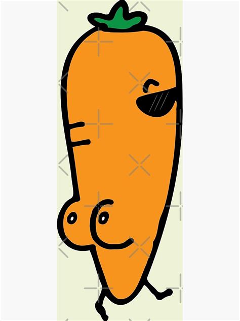 Cool Carrot Butt Art Print For Sale By Notonlymilk Redbubble