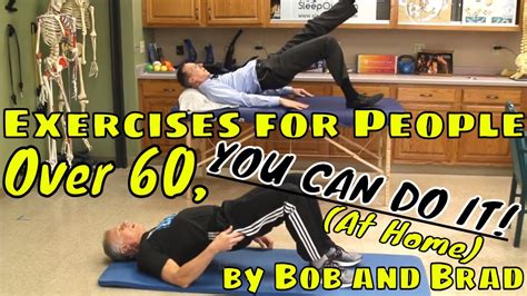 Exercises For People Over 60 You Can Do It At Home By Bob And Brad Youtube