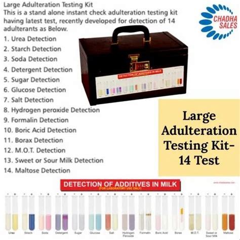 Milk Adulteration Testing Kit At Rs 3540 Piece Milk Testing Kit In