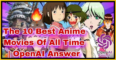 The Best Anime Movies Of All Time Openai Answer
