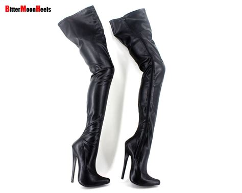 buy 7 heels extreme high heel crotch boots sexy stiletto overknee fetish boots