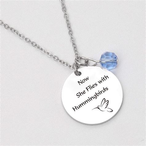 Buy Hummingbirds Jewelry Hummingbirds Gift Sympathy Necklace