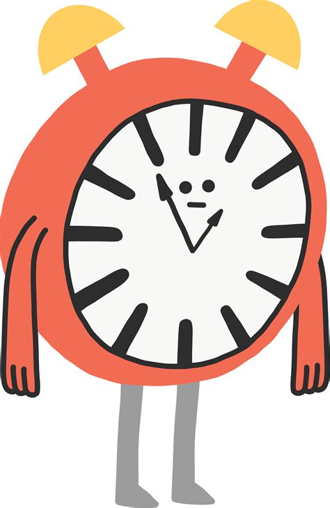 Clock Clipart Animation Clock Cartoon Png  Transparent Png Full