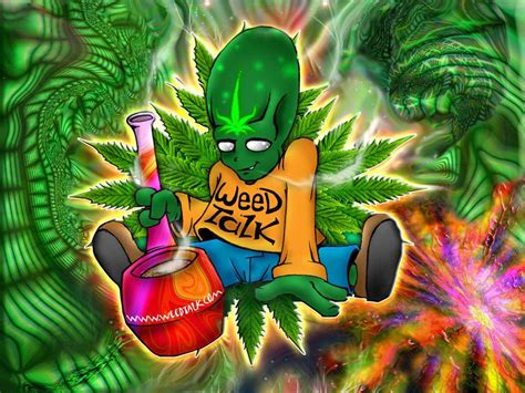 Trippy Weed Wallpapers Wallpaper Cave