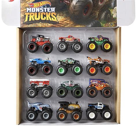 Hot Wheels Monster Trucks 164 Scale Die Cast Ultimate Chaos 12 Pack