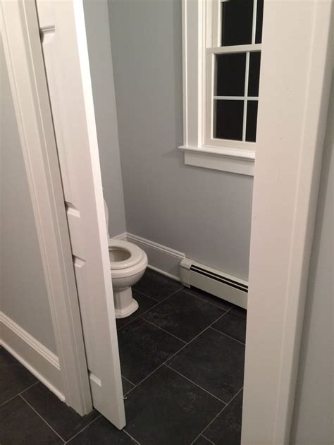 Pocket door with mirror on one side. Half bath with pocket door | Bathroom | Pinterest ...