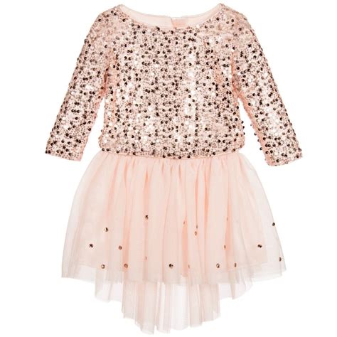 Kate Mack And Biscotti Girls Pink Sequin Top And Tulle Skirt Set At