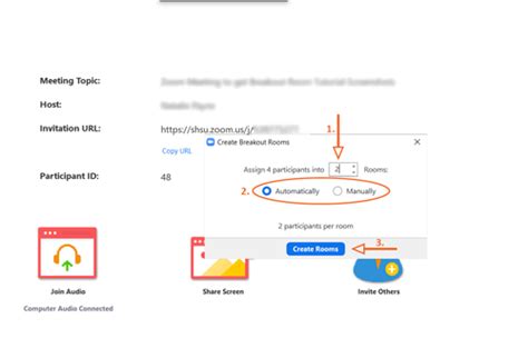 Zoom breakout rooms allow you to split a meeting into smaller groups: Zoom: Breakout Rooms
