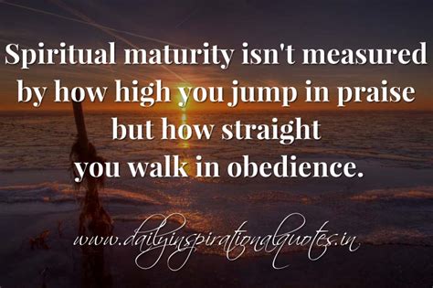 Spiritual Maturity Isnt Measured By How High You Jump In Praise But