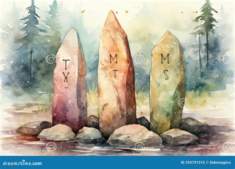 Mystic Rune Stones, Imbued with Ancient Knowledge and Prophetic Visions
