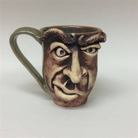 Ceramic face mug face mug coffee cup coffee mug ceramics | Etsy | Face
