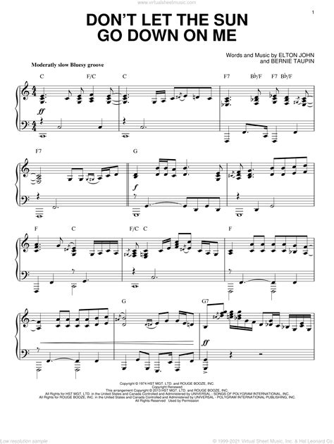 Zemer e ngrir un tani n'heshtje e gjej shpetimi rrefim i ftoht per ne dy sot n'lot un gjej ngushllimin. John - Don't Let The Sun Go Down On Me sheet music ...