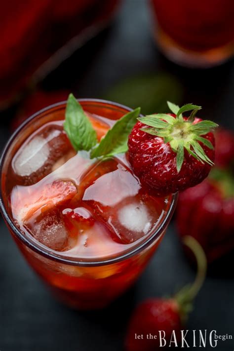 Strawberry Iced Tea Recipe Let The Baking Begin