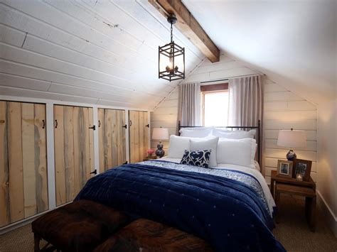 Now that makes two rooms with exposed original wood beams. Vaulted Ceilings and Natural Wood in Master Bedroom | HGTV