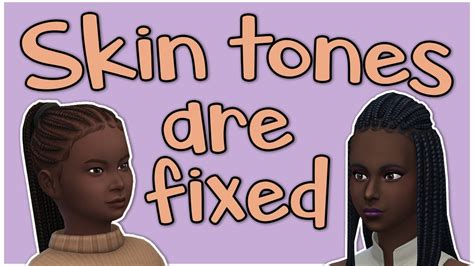 Sims 4 Custom Base Skin Tones Skiplm