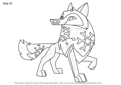 Arctic Wolf Animal Jam Coloring Drawingtutorials101 Waldo Harvey