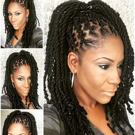 This is a style for very short, above. 10 Latest Natural Dreadlock Styles For Ladies 2019 ...