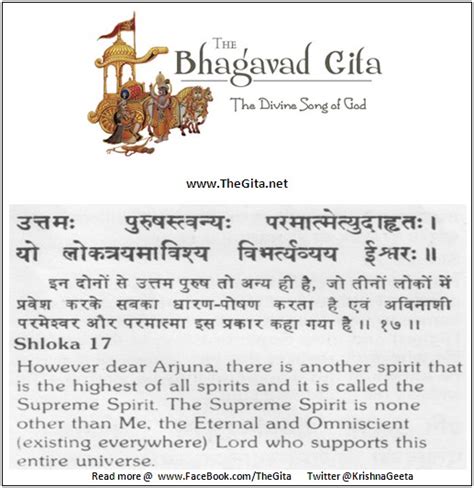 Thegita Chapter 15 Shloka 17 The Gita Shree Krishna Bhagwad Geeta