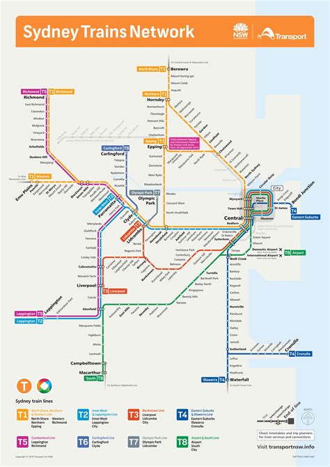 Sydney Mapa Del Metro Sydney Mapa Del Metro Australia