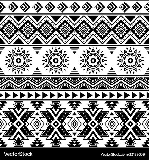 Tribal Aztec Seamless Pattern Royalty Free Vector Image