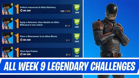 All Week 9 Legendary Quest Challenges Guide In Fortnite Week 9 Quest