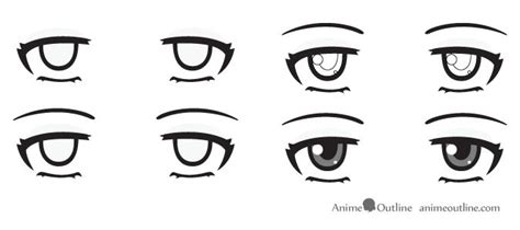 How To Draw Anime Eyes And Eye Expressions Tutorial Animeoutline