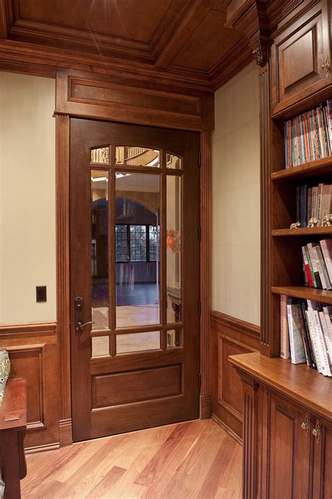 Custom Mahogany Interior Doors — Solid Wood Interior Doors — Dark