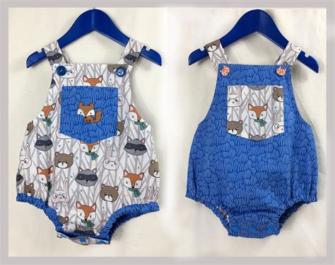 Baby Romper Pdf Sewing Pattern Dimples Baby Boy And Girl Sunsuitromper