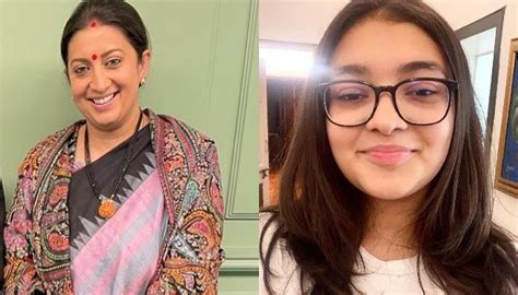 Smriti Irani Calls Her Daughter Her Monday Motivation Reveals How Her 18 Year Old Girl Inspires Her