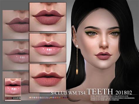 Sims 4 Lipstick With Teeth