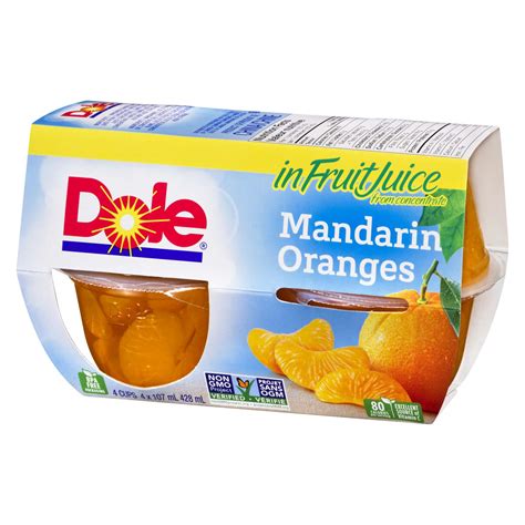 Dole Mandarin Oranges 4 Cups X 107 Ml 428 Ml Powells Supermarkets