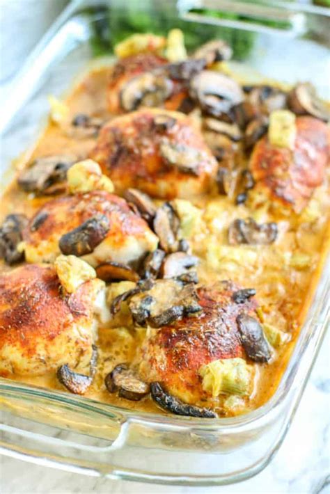 .breast recipes, rated and reviewed for you, including low carb chicken breast recipes such as spinach stuffed chicken breast, crock pot ranch chicken parmesan crusted chicken tenders. Mushroom Artichoke Chicken - Savory Baked Low Carb Recipe