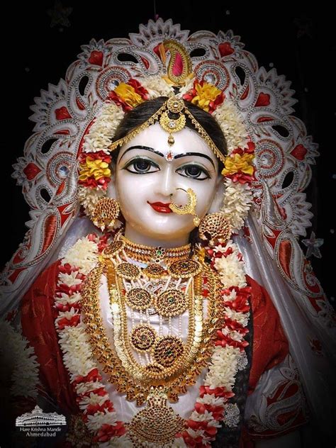 Hare Krishna Temple Ahmedabad Deity Darshan 08 Jan 2018 6 Radha