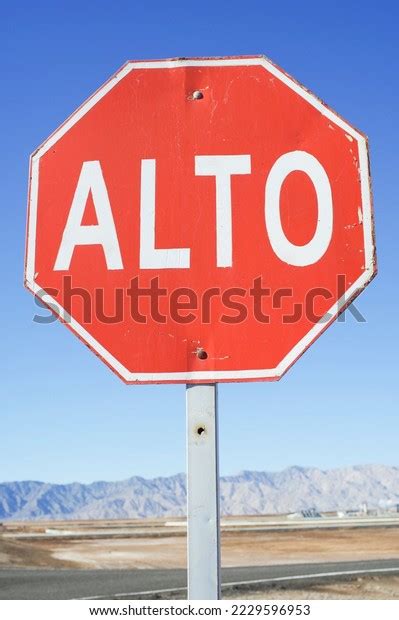 Mexican Stop Sign Geothermal Field Stock Photo 2229596953 Shutterstock