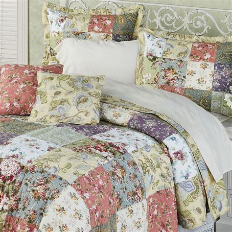 Blooming Prairie Cotton Patchwork Quilt Set Bedding