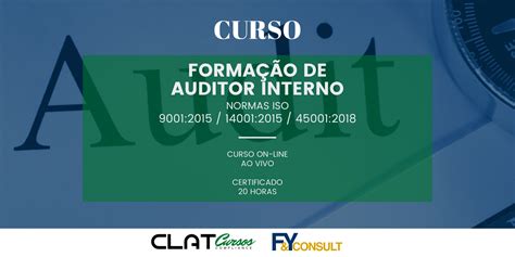 Curso De FormaÇÃo De Auditor Interno Integrado Nas Normas Iso 90012015