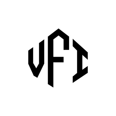 Diseño De Logotipo De Letra Vfi Con Forma De Polígono Diseño De