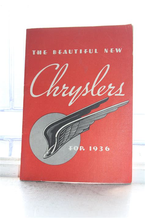Vintage 1936 Chrysler Automobile Catalog