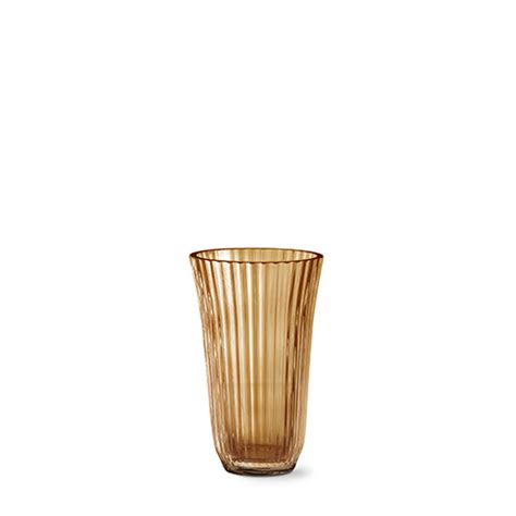 Lyngby Trumpet Vase Amber Glass 18 Cm