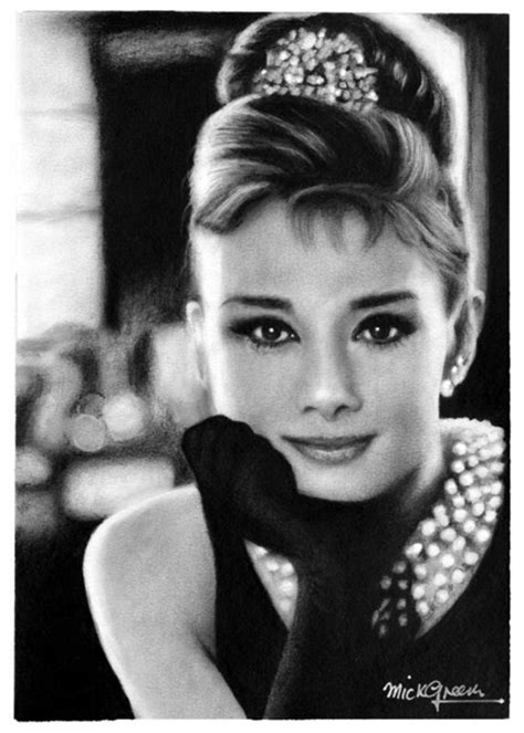 Audrey Hepburn Quality Art Print Celebrity Portrait Etsy