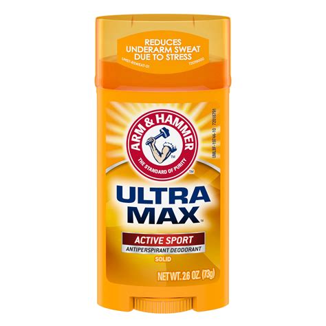 Arm And Hammer Ultra Max Deodorant Active Sport Solid Stick 26oz