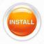Install Button Icon — Stock Vector 70281039